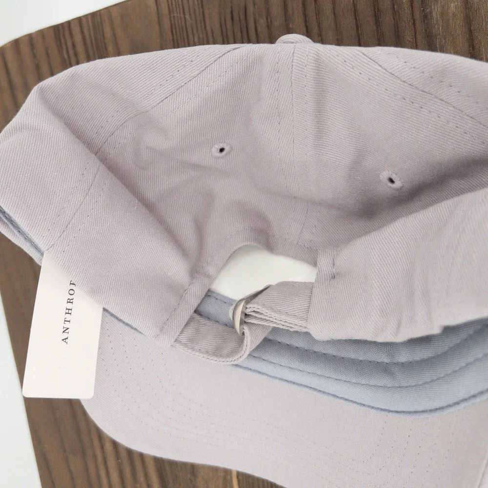 Anthropologie Varsity Club 1959 Patch Grey Baseball‎ Cap Hat 100% Cotton NWT